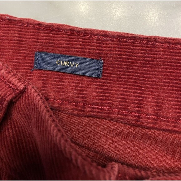 Talbots Petite Women's Red Corduroy Curvy Pant Size 10P NWOT - Picture 3 of 7